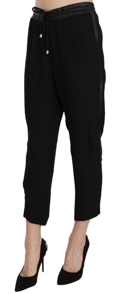 Schicke High Waist Cropped Pants in elegantem Schwarz