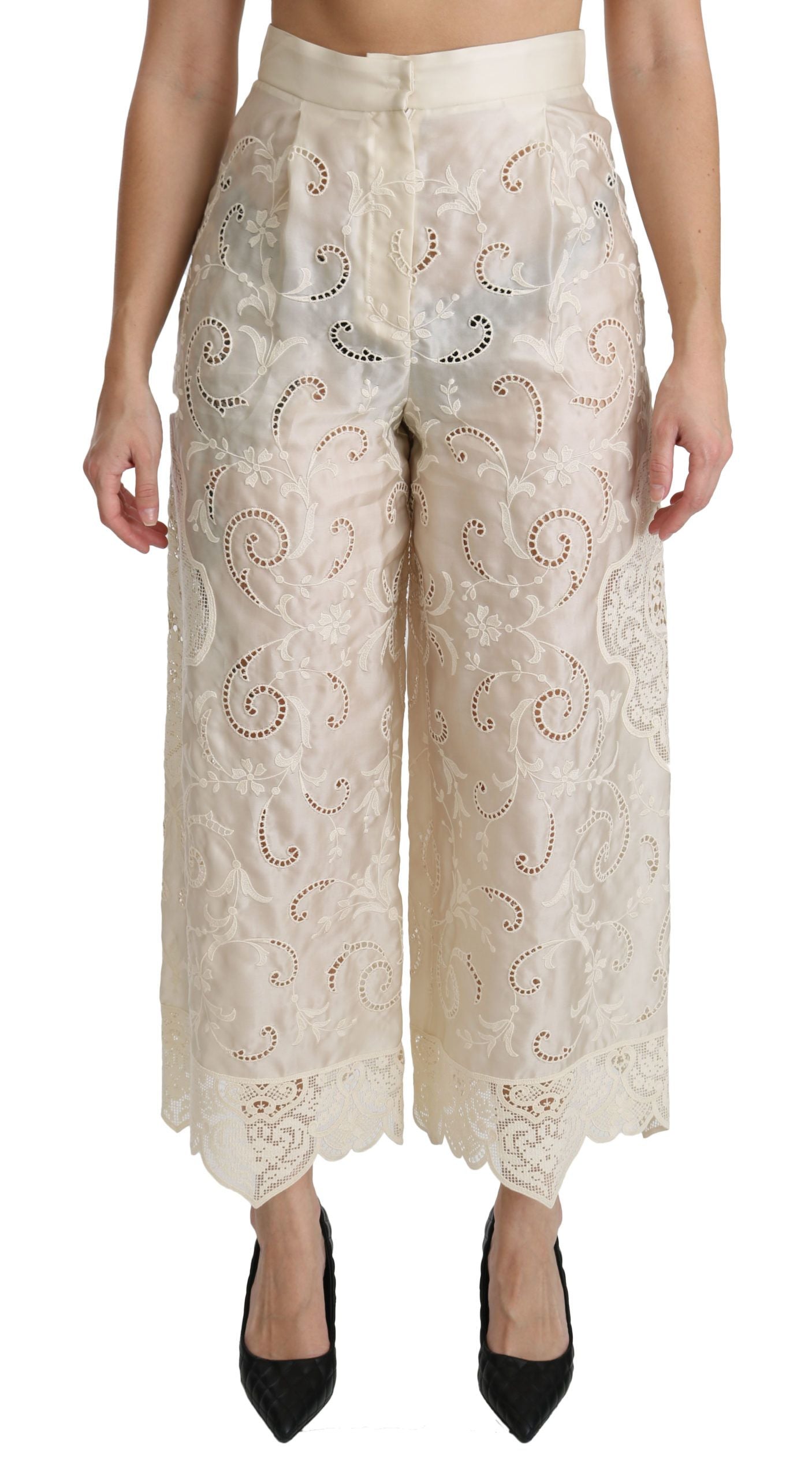 Elegante Palazzo-Hose mit hoher Taille