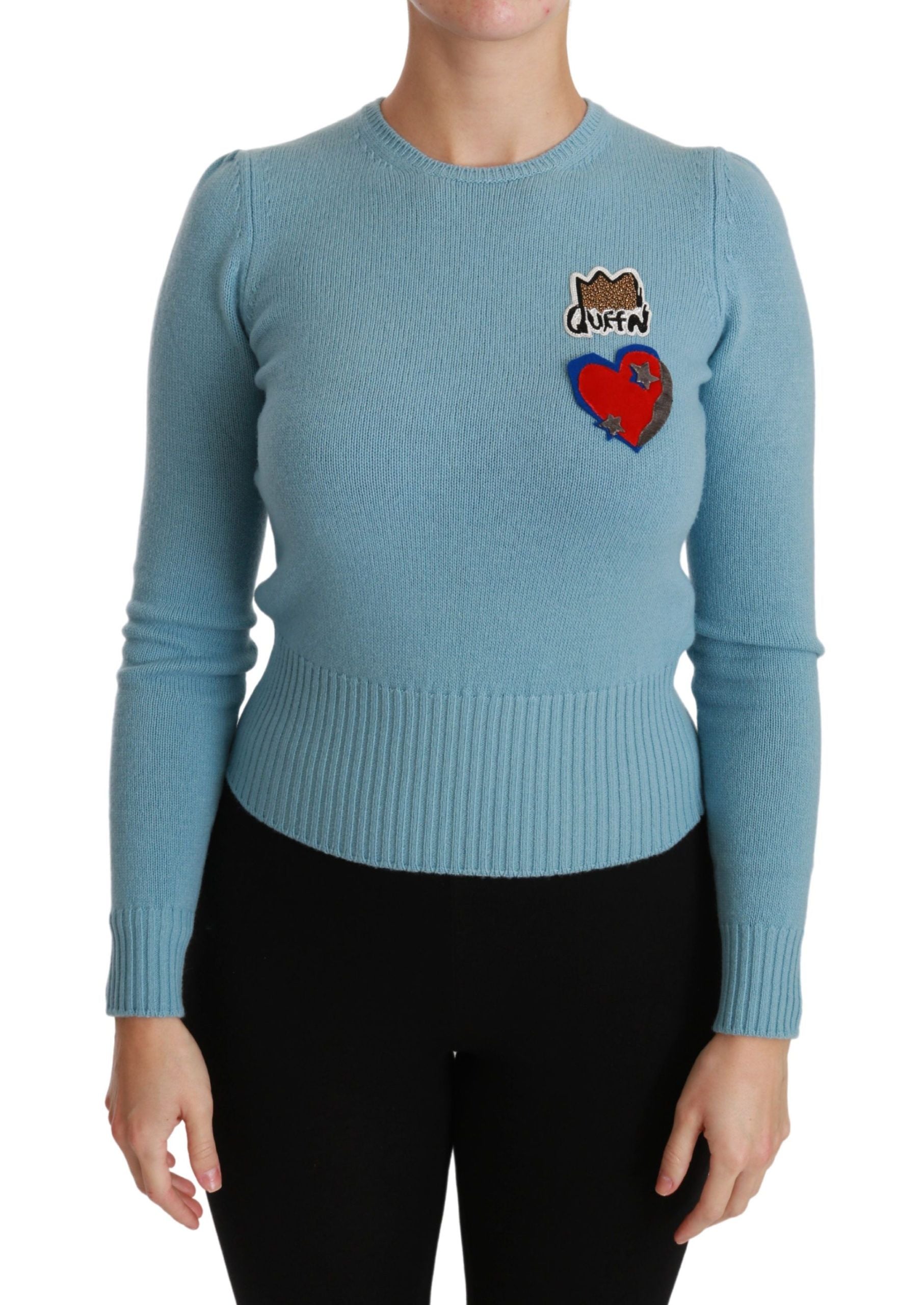 Wollpullover mit Perlenverzierung „Queen Heart“