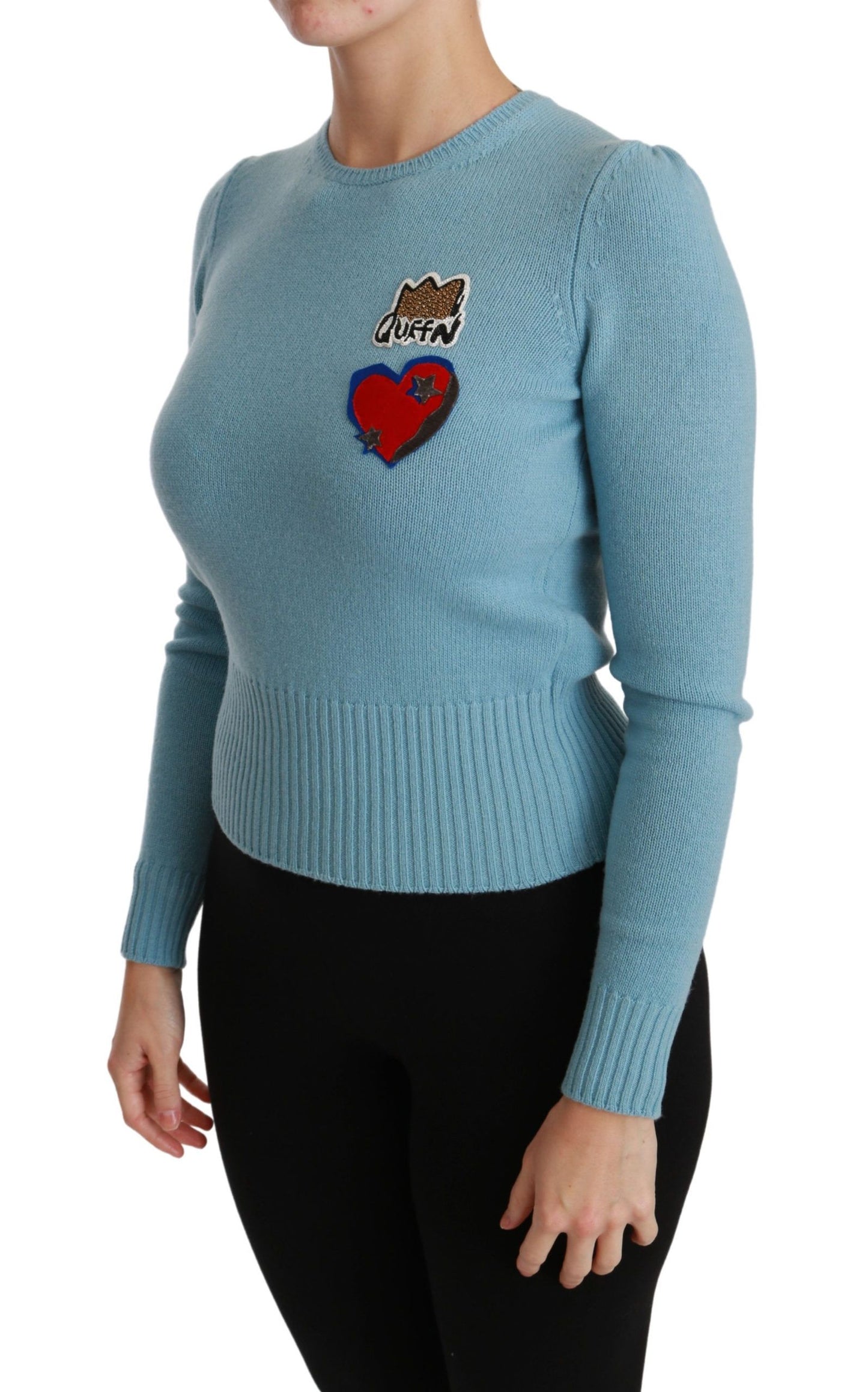 Wollpullover mit Perlenverzierung „Queen Heart“