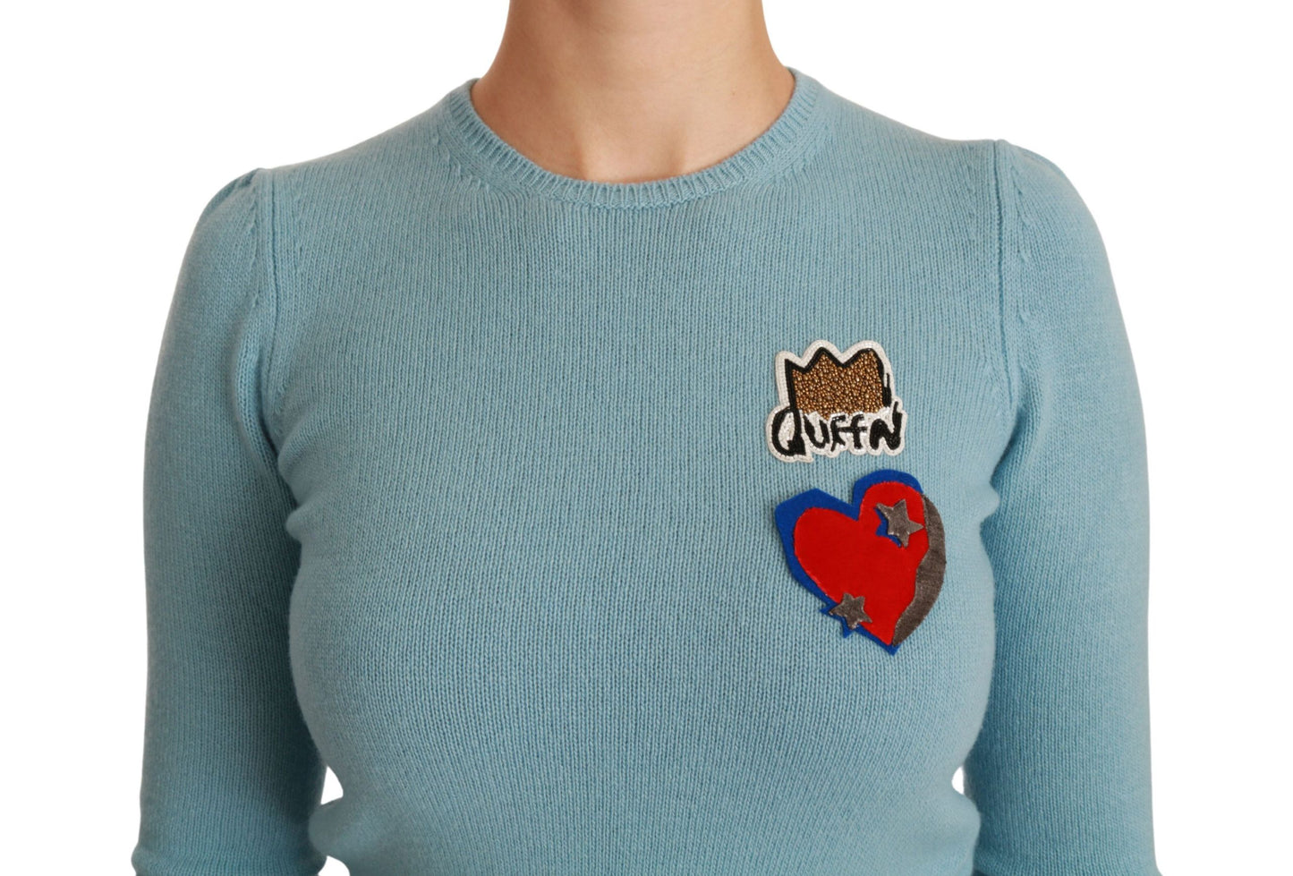 Wollpullover mit Perlenverzierung „Queen Heart“