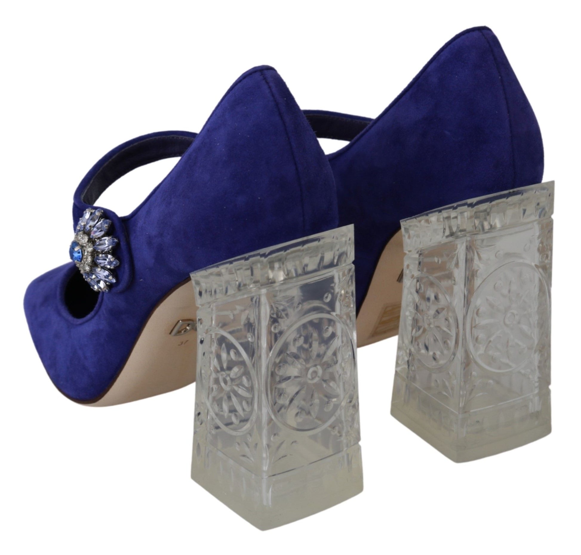 Elegante lila Mary Jane Pumps aus Wildleder