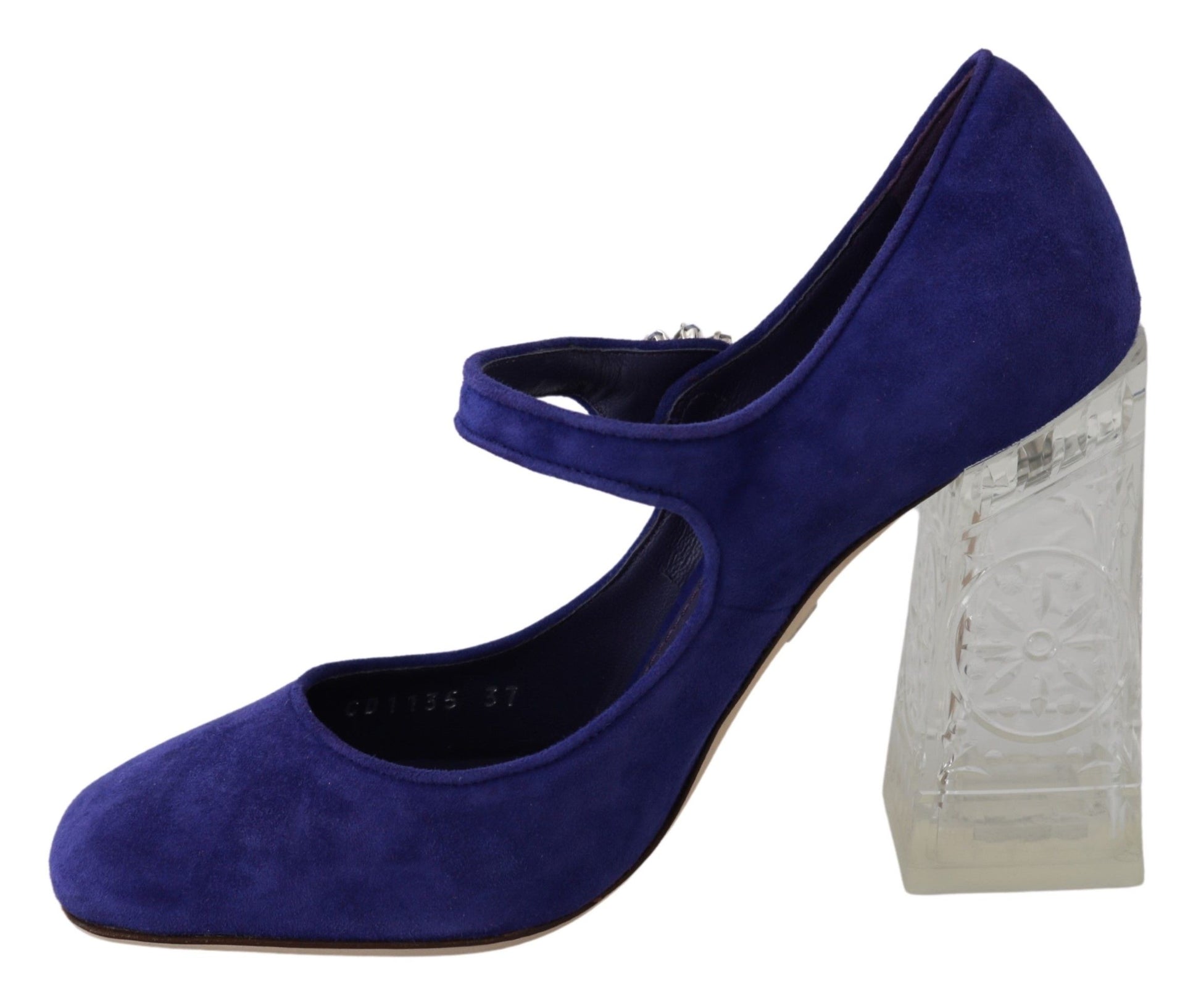 Elegante lila Mary Jane Pumps aus Wildleder