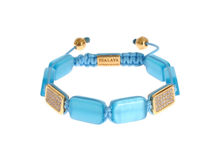 Elegantes Armband mit blauem Opal und Diamanten