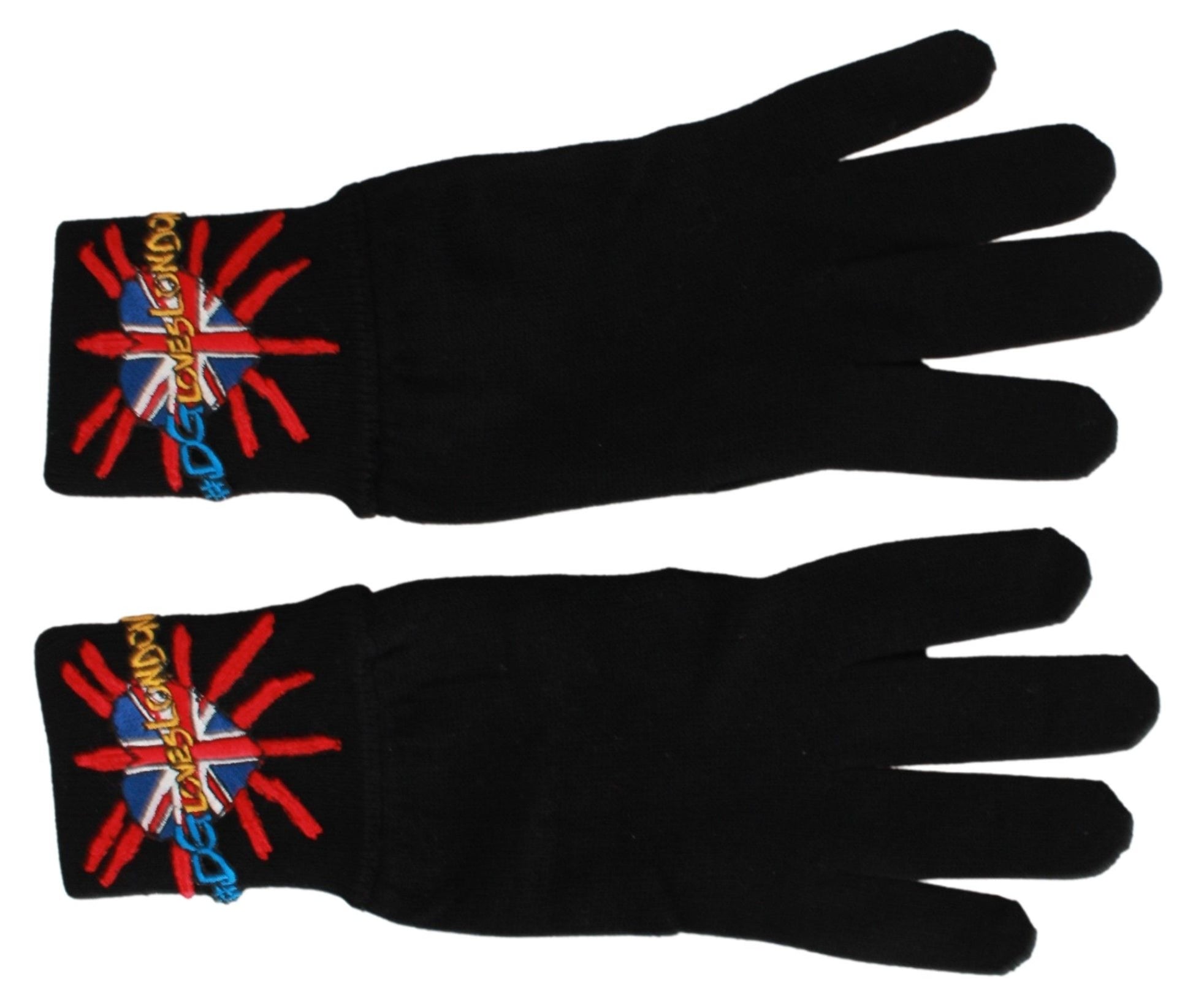 Elegante schwarze Unisex-Handschuhe aus Schurwolle