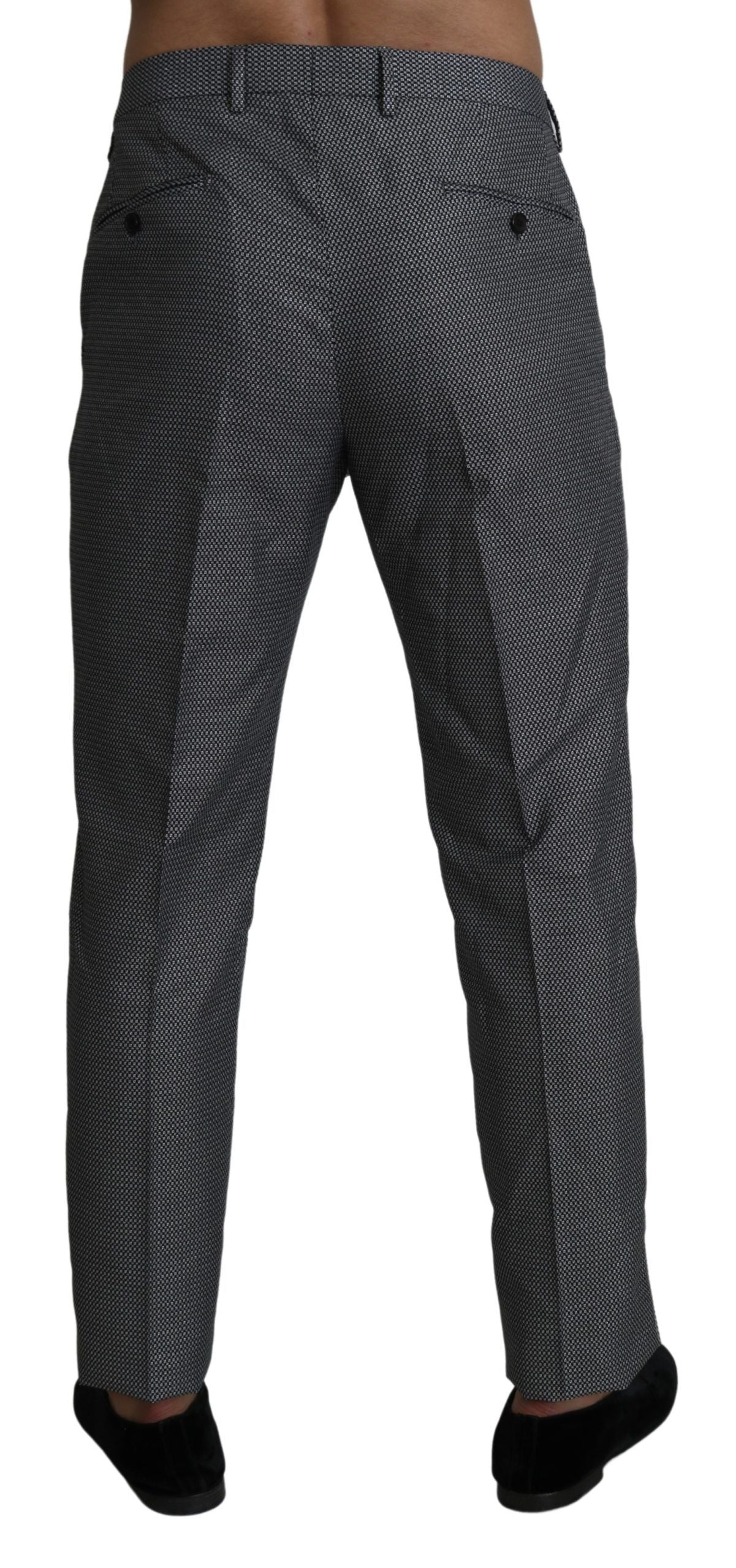 Elegante graue Slim Fit Anzughose