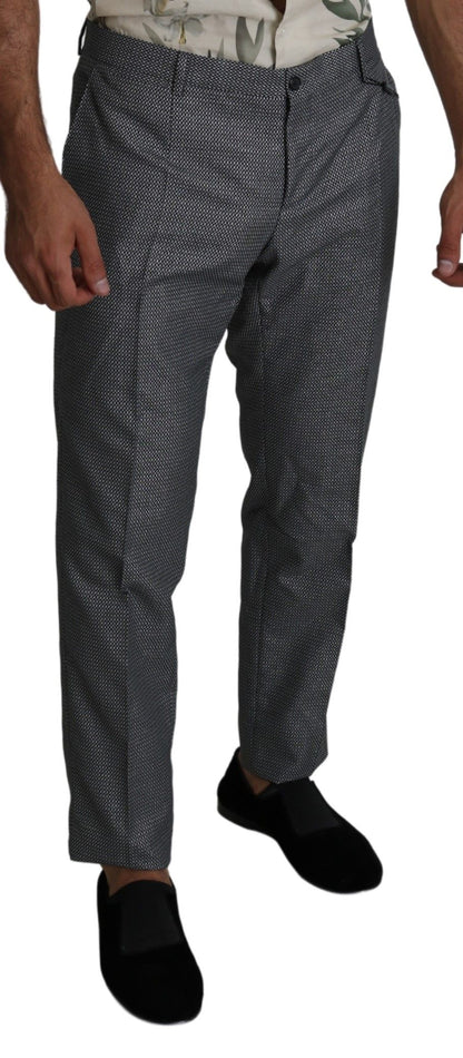 Elegante graue Slim Fit Anzughose