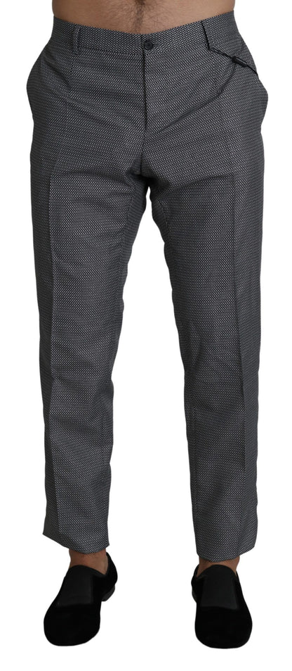 Elegante graue Slim Fit Anzughose