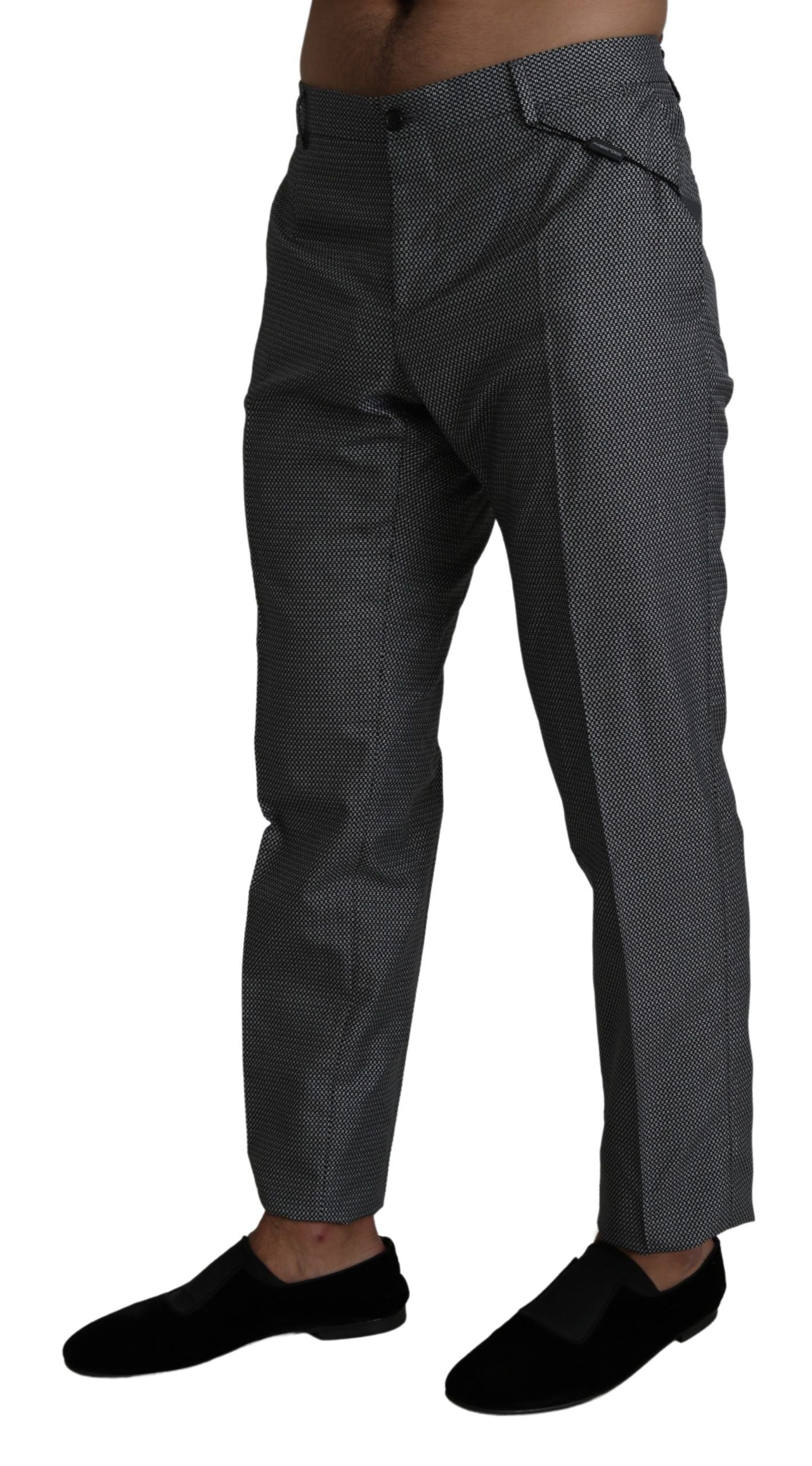 Elegante graue Slim Fit Anzughose