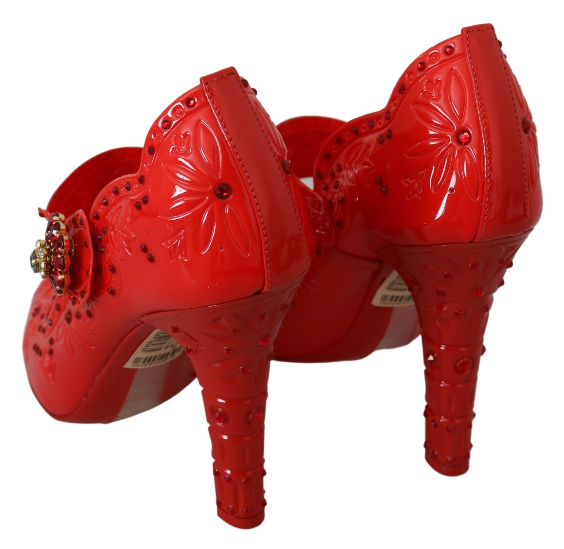 Schicke rote Cinderella Pumps mit Kristallen