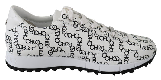 Elegante monochrome Leder-Sneakers