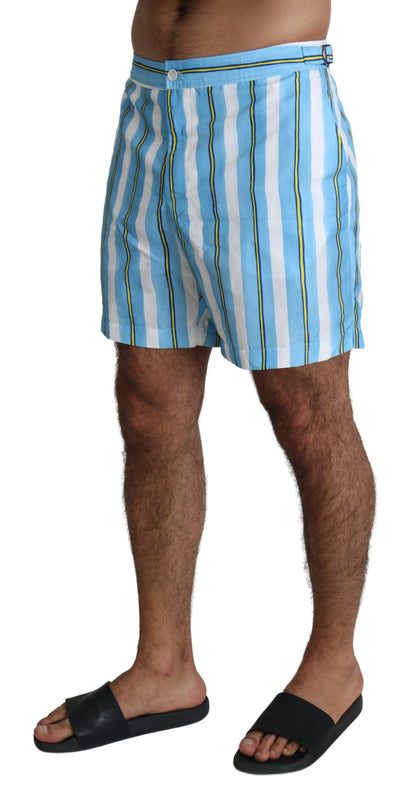 Gestreifte Elegance-Badeshorts