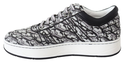 Glitzernde Slip-On Sneakers - Silber und Schwarz