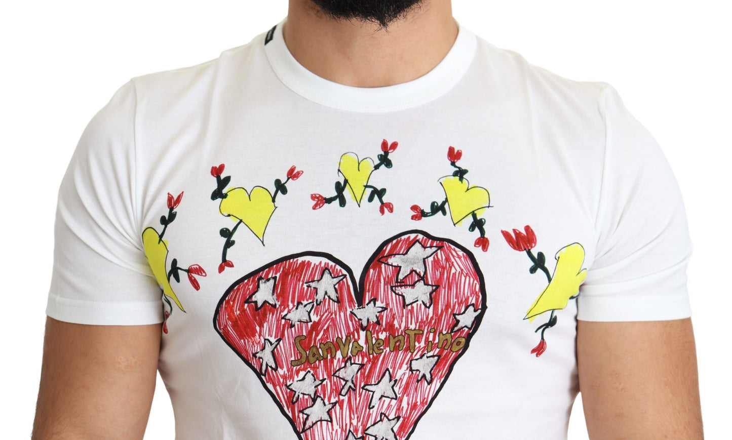 Schickes T-Shirt mit Rundhalsausschnitt und Saint Valentine-Print