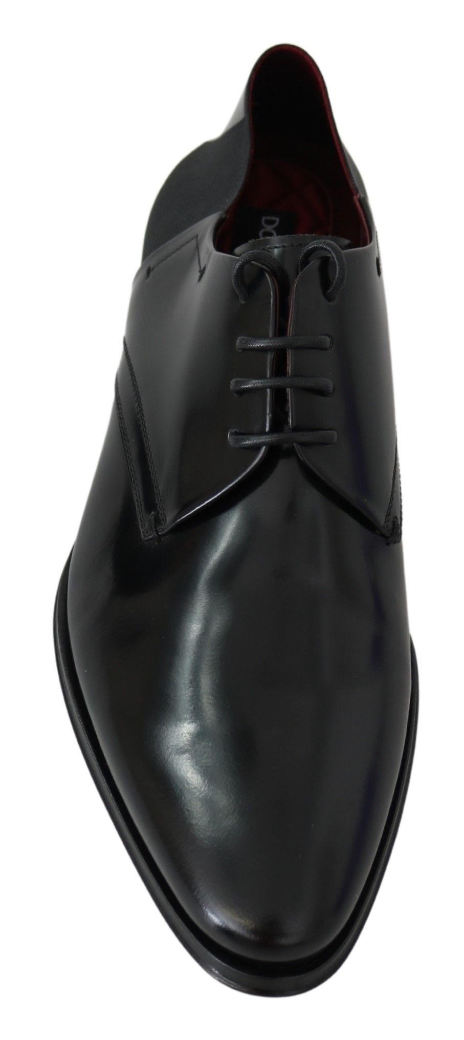 Elegante Derby-Schuhe aus schwarzem Leder