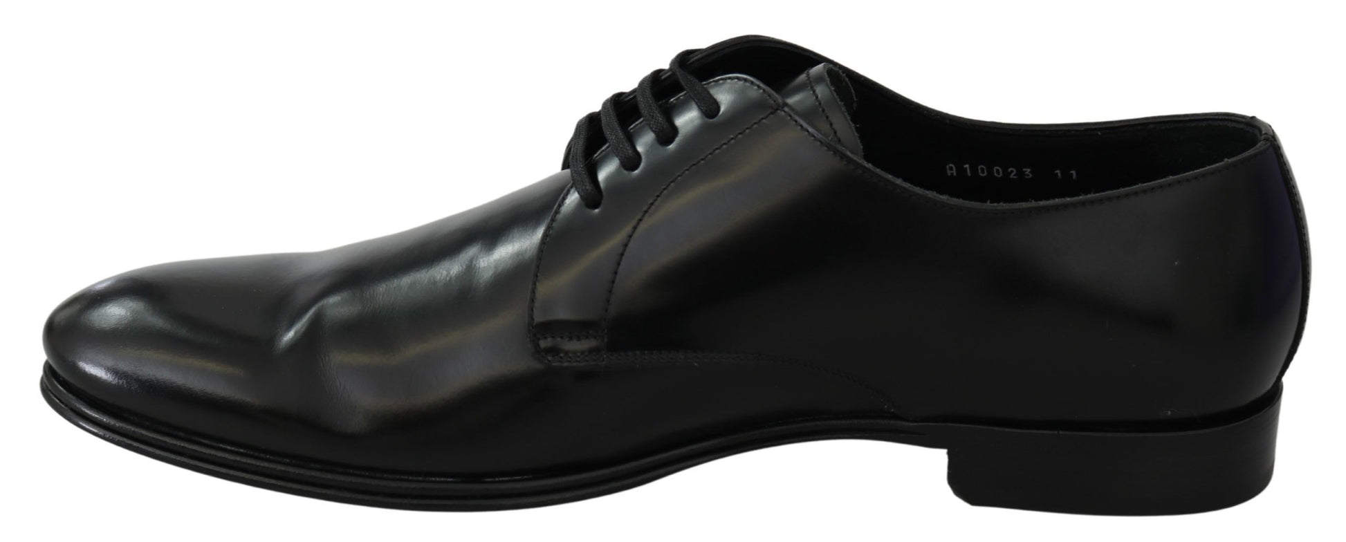 Elegante Derby-Schuhe aus schwarzem Leder