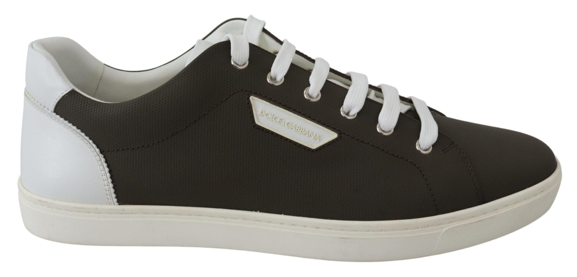 Schicke Low-Top-Sneakers aus weißem Leder