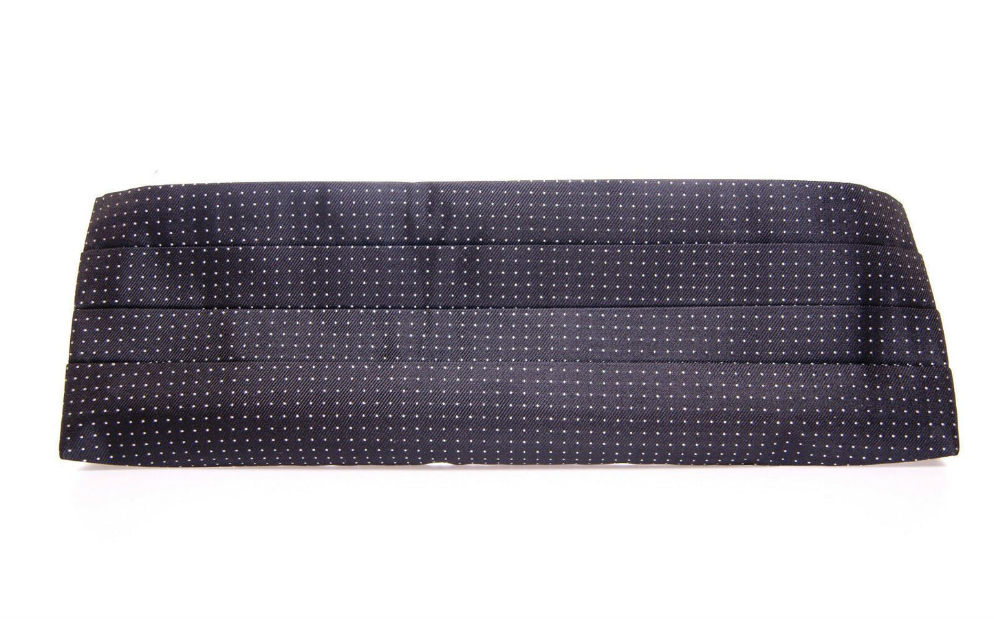 Eleganter schwarzer Seiden-Kummerbund mit Polka Dots