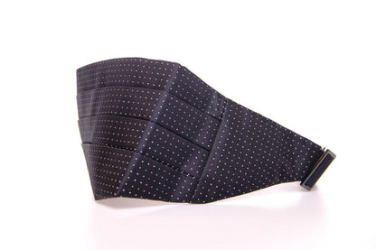 Eleganter schwarzer Seiden-Kummerbund mit Polka Dots