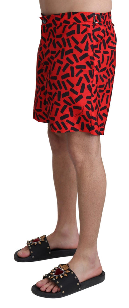 Schicke rote Badehose Boxershorts