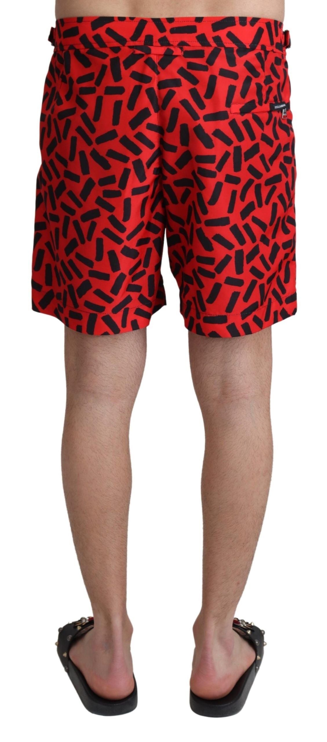 Schicke rote Badehose Boxershorts