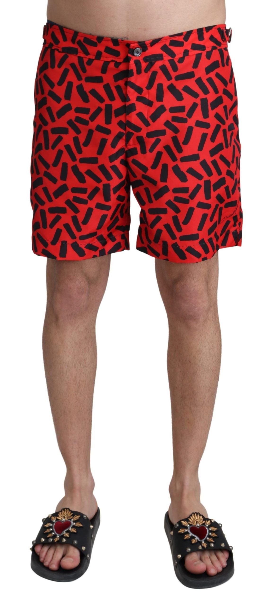 Schicke rote Badehose Boxershorts