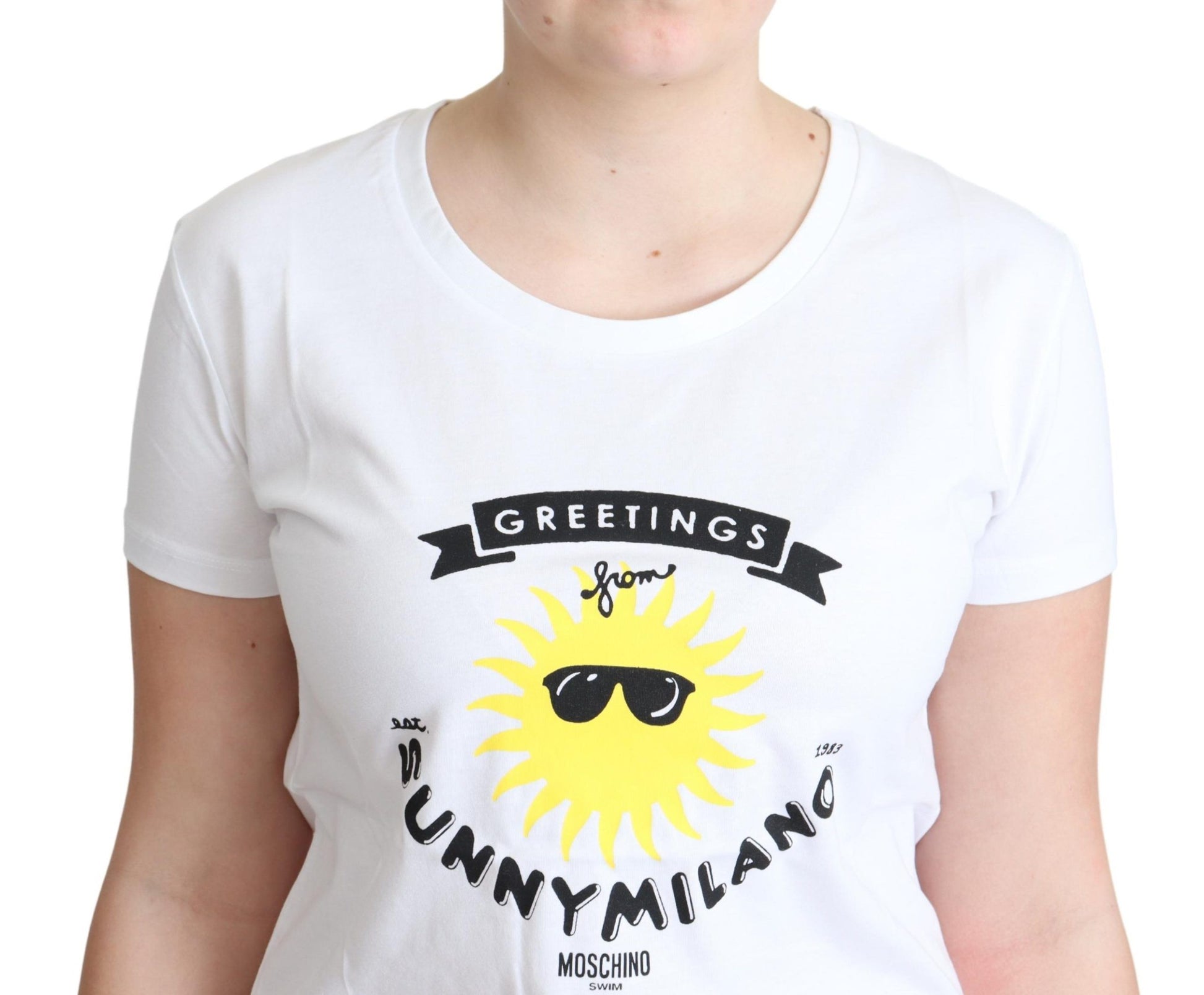 Baumwoll-T-Shirt mit Sunny Milano-Print