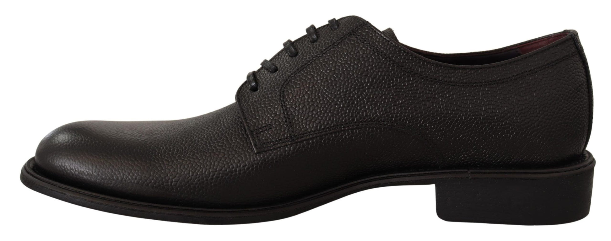 Elegante Derby-Schuhe aus schwarzem Leder