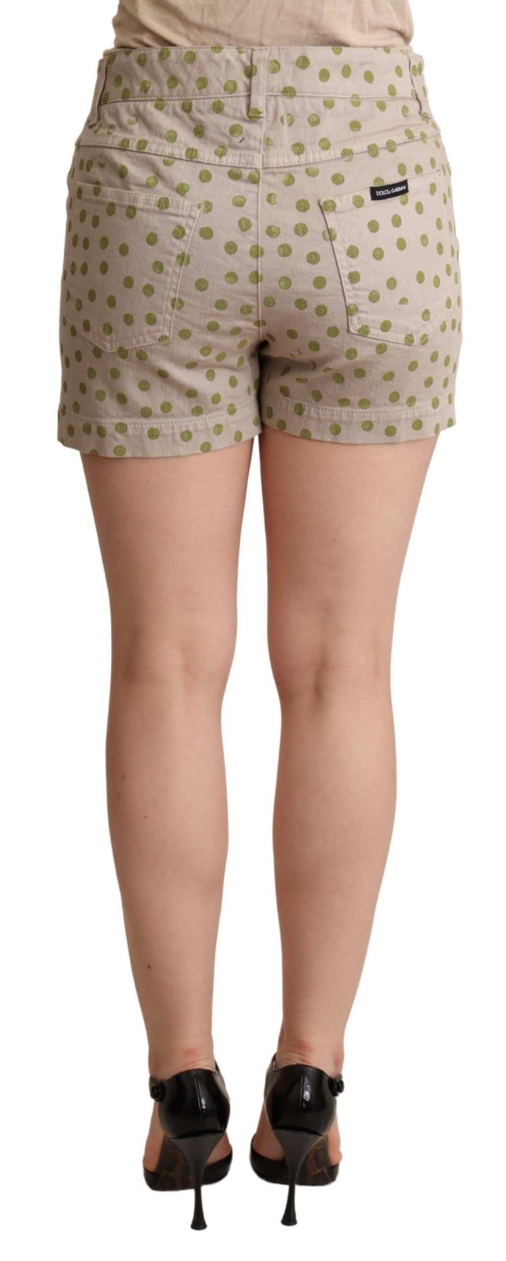 Schicke Shorts aus Baumwollstretch mit Punkten