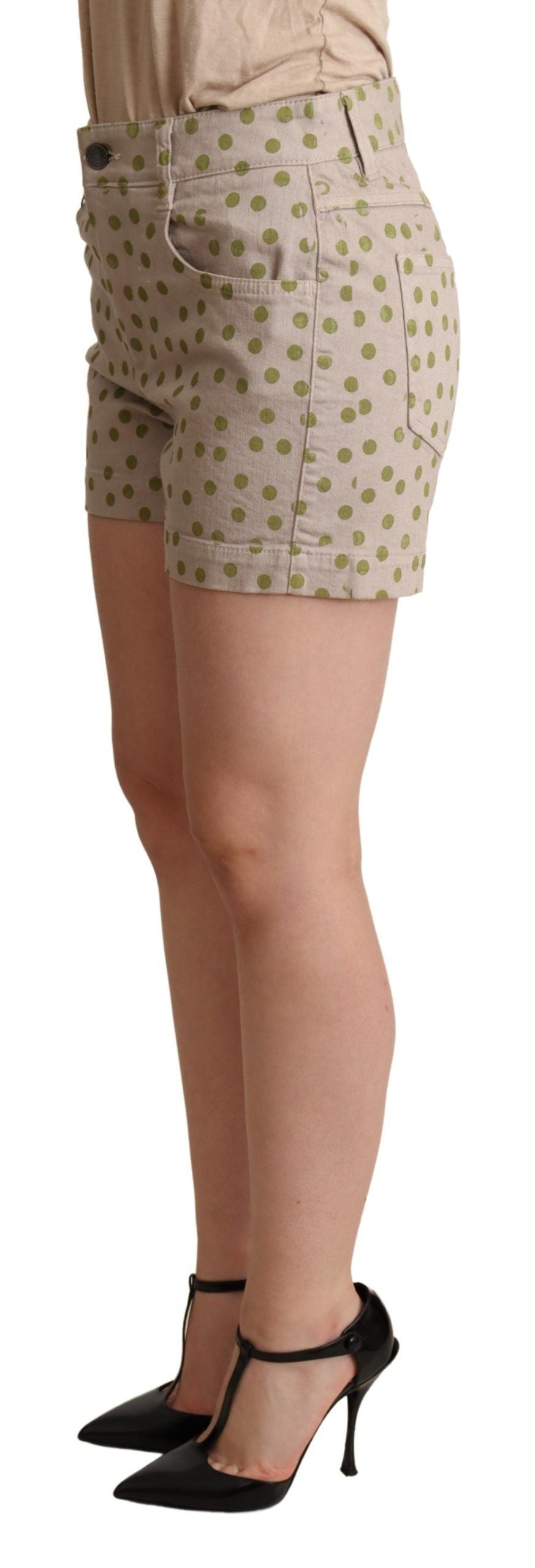 Schicke Shorts aus Baumwollstretch mit Punkten