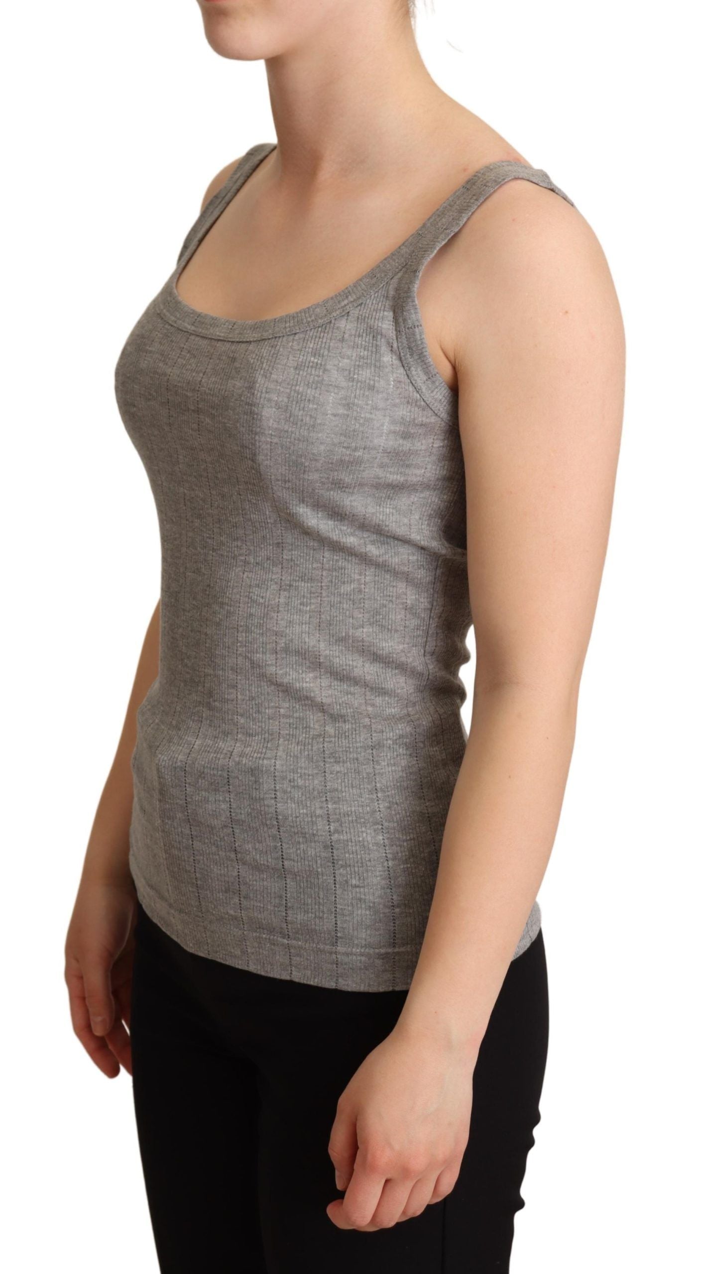 Elegantes ärmelloses Tanktop in Grau