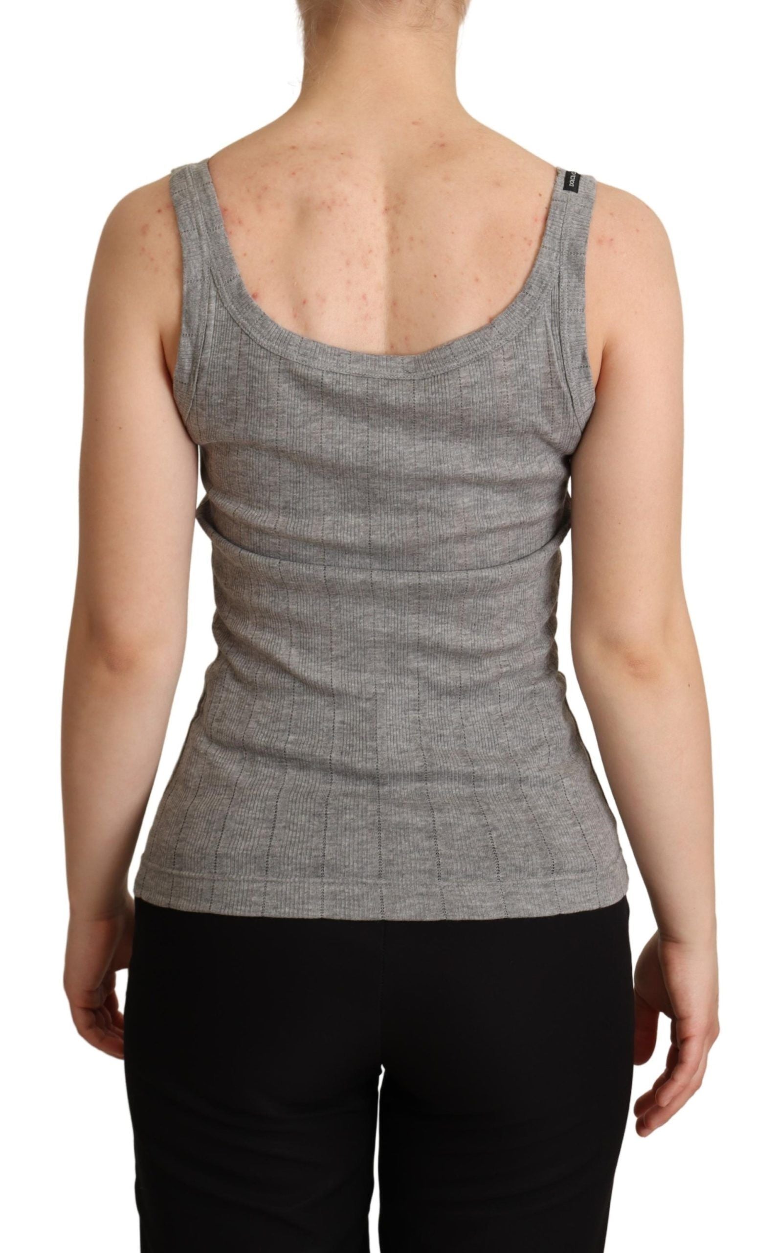 Elegantes ärmelloses Tanktop in Grau