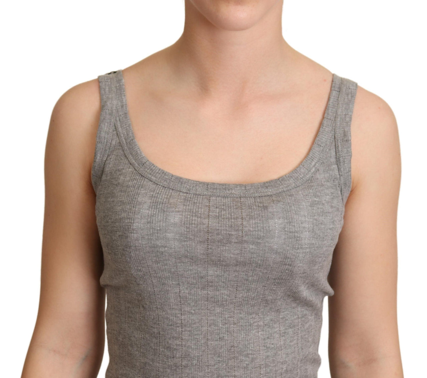 Elegantes ärmelloses Tanktop in Grau