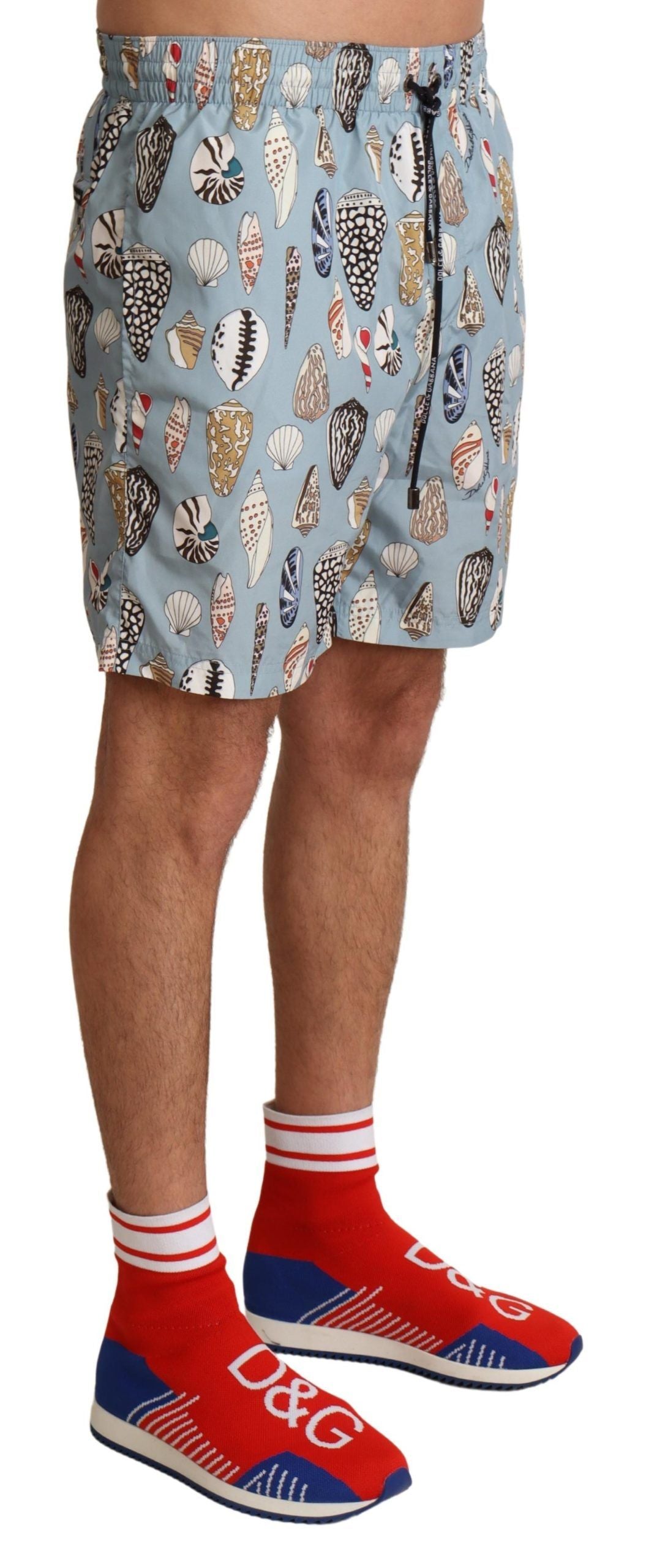 Elegante Badehose mit Muschel-Print