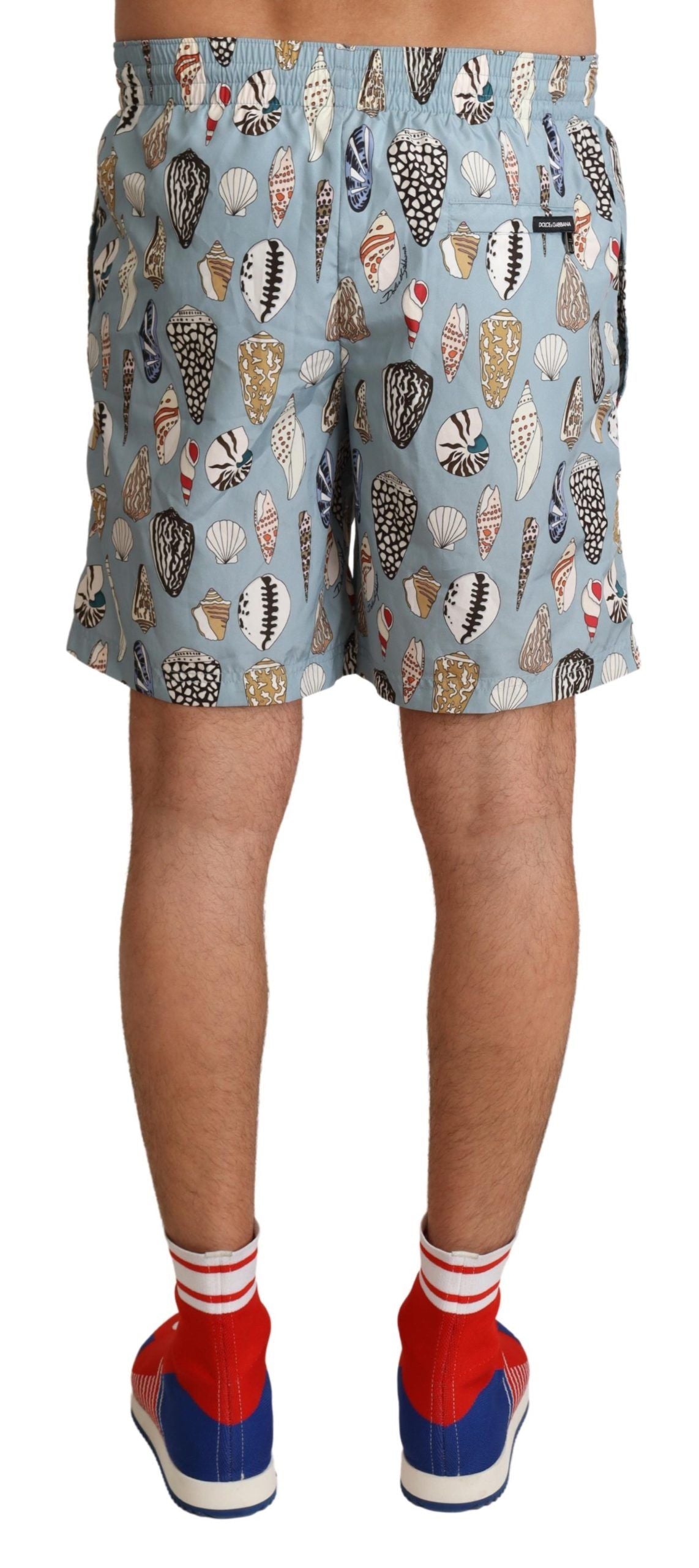 Elegante Badehose mit Muschel-Print