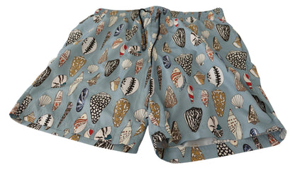 Elegante Badehose mit Muschel-Print