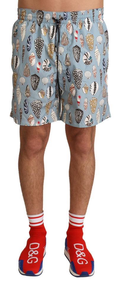 Elegante Badehose mit Muschel-Print