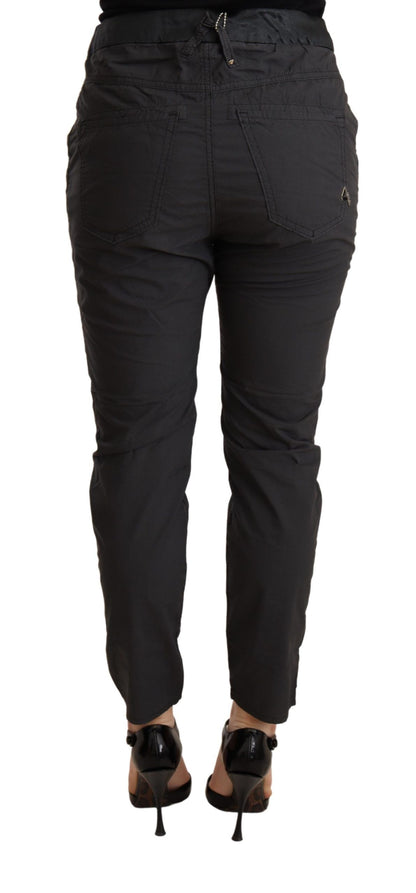 Elegante Skinny-Hose mit mittelhohem Bund und schmaler Passform