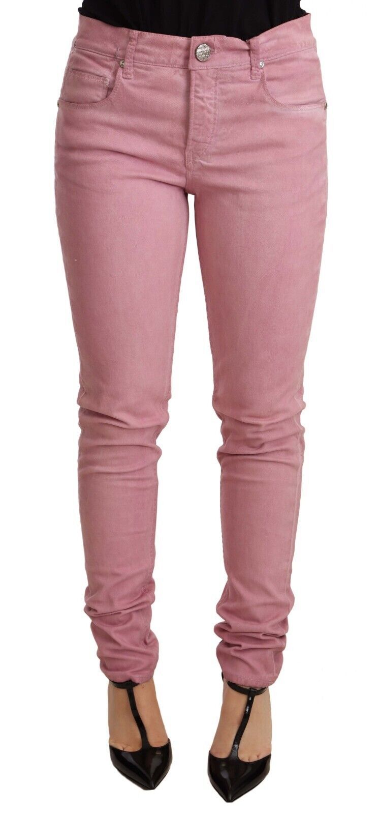 Elegante Slim Fit Jeans in Rosa