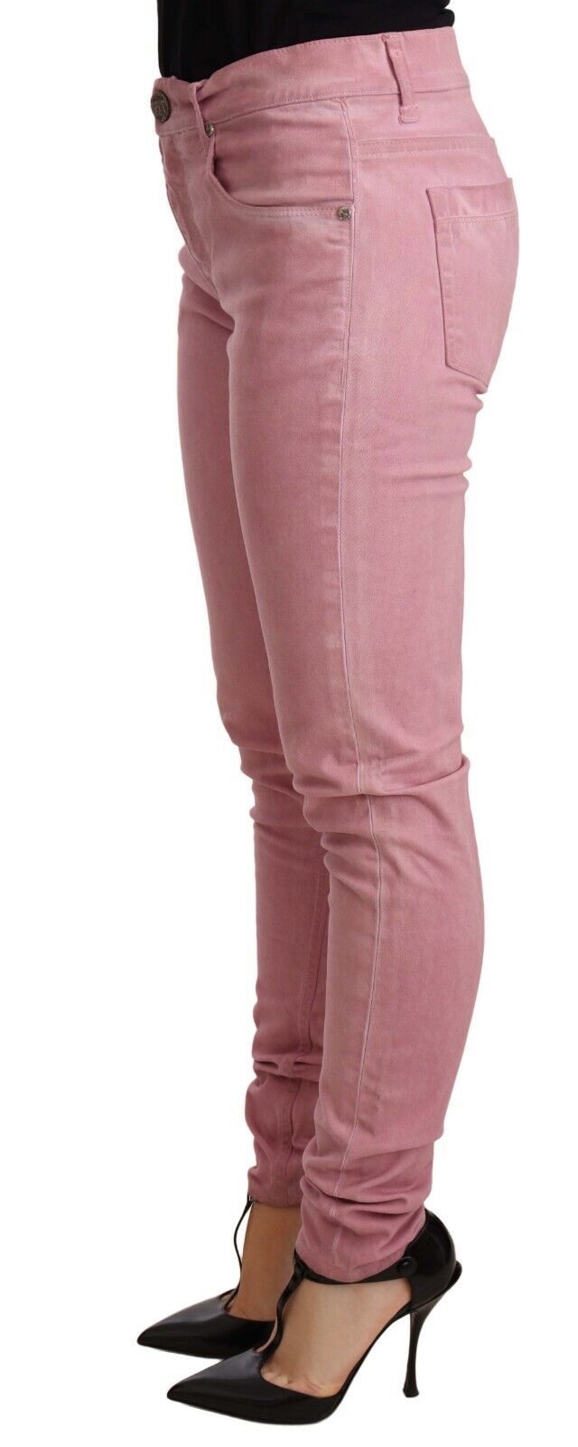 Elegante Slim Fit Jeans in Rosa