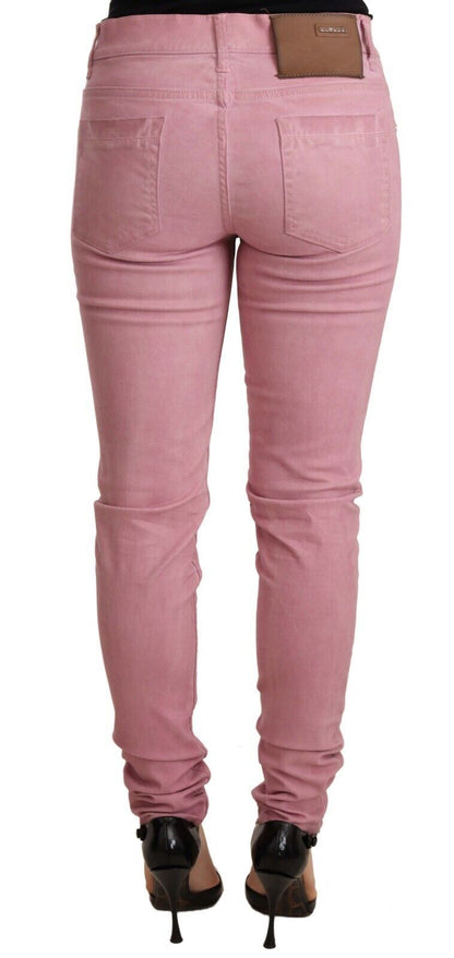 Elegante Slim Fit Jeans in Rosa