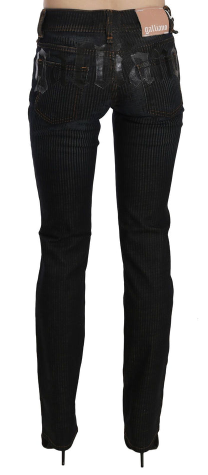 Elegant Black Slim Fit Corduroy Jeans