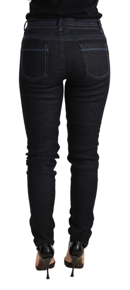 Schicker Skinny-Jeansstoff mit niedriger Taille