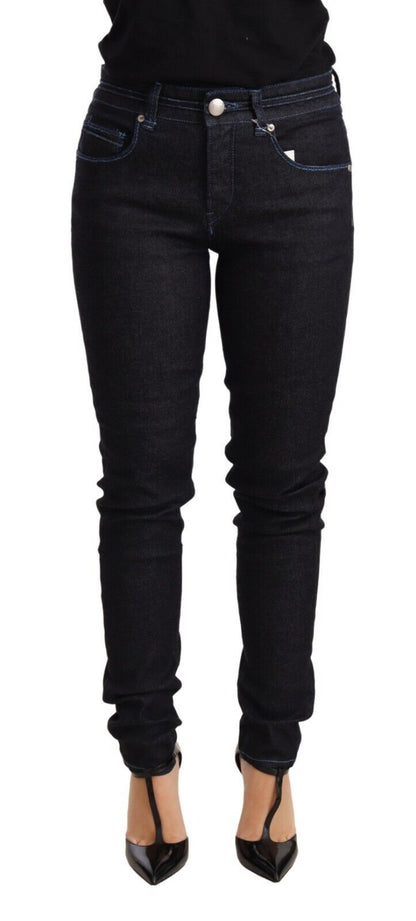 Schicker Skinny-Jeansstoff mit niedriger Taille