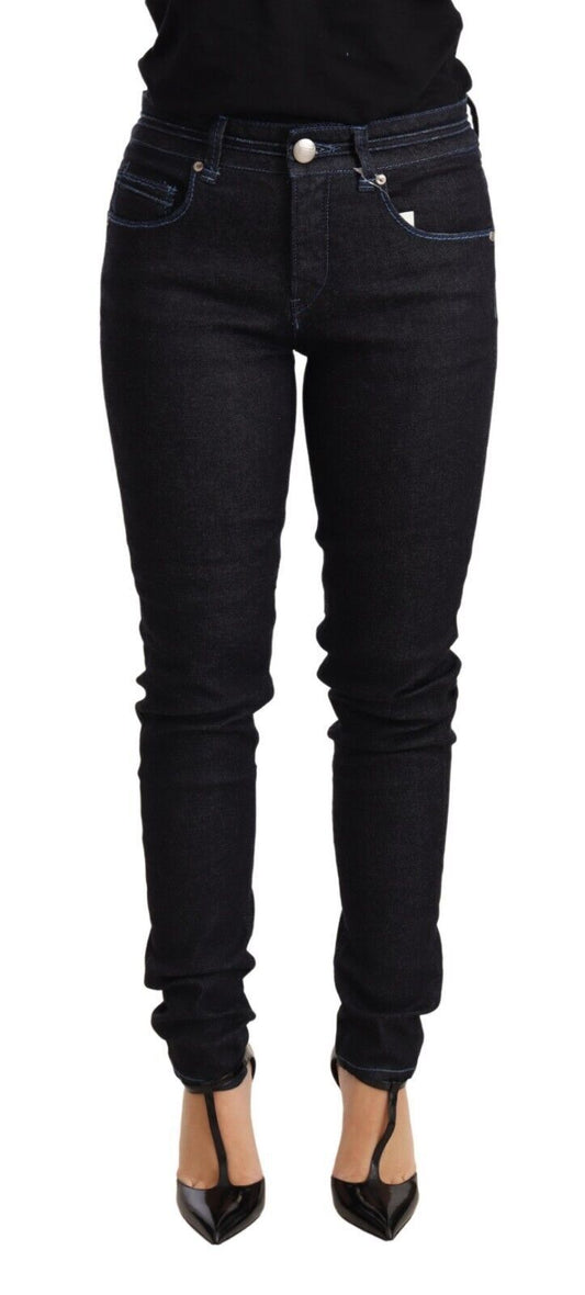 Schicker Skinny-Jeansstoff mit niedriger Taille