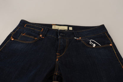 Schicker Skinny-Jeansstoff mit niedriger Taille