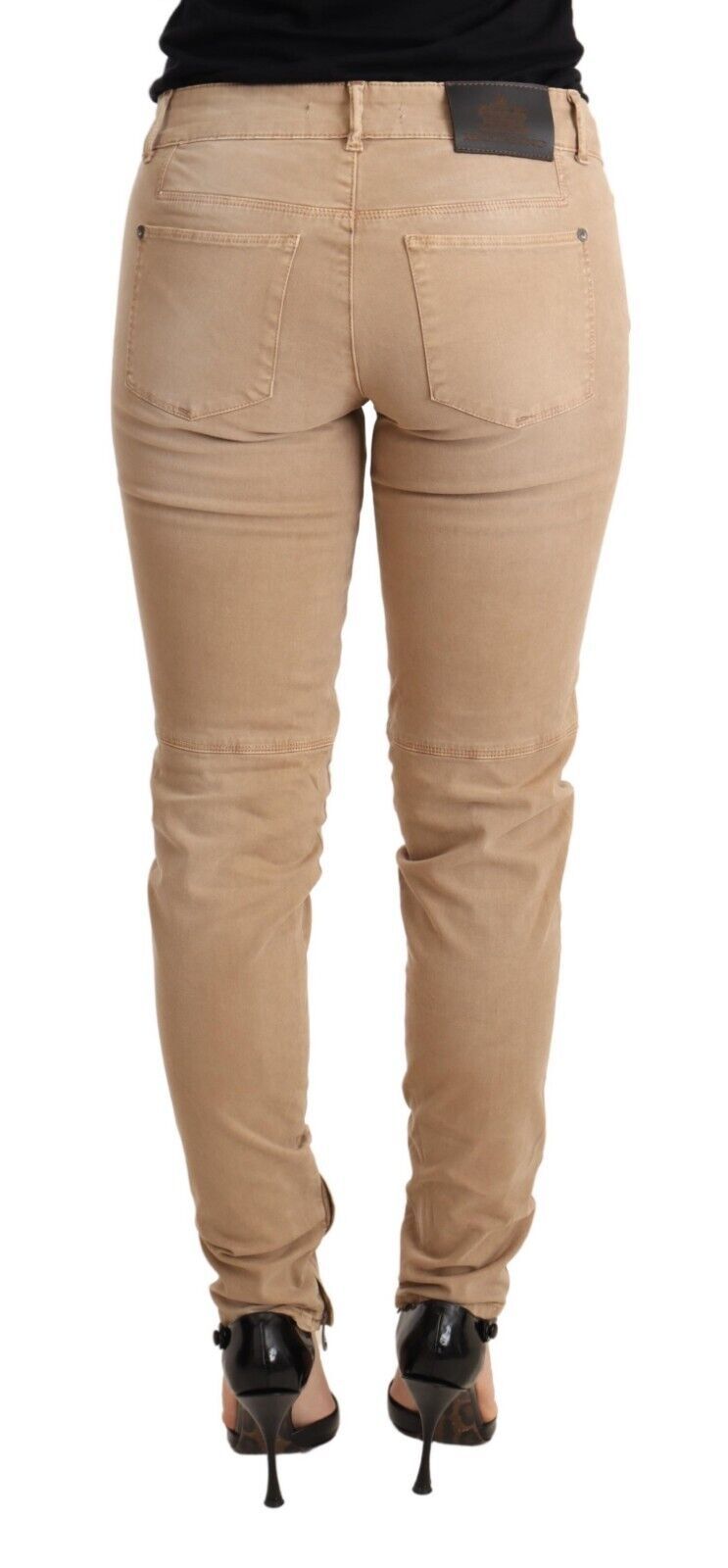 Schicke Skinny-Hose aus Baumwolle mit niedriger Taille