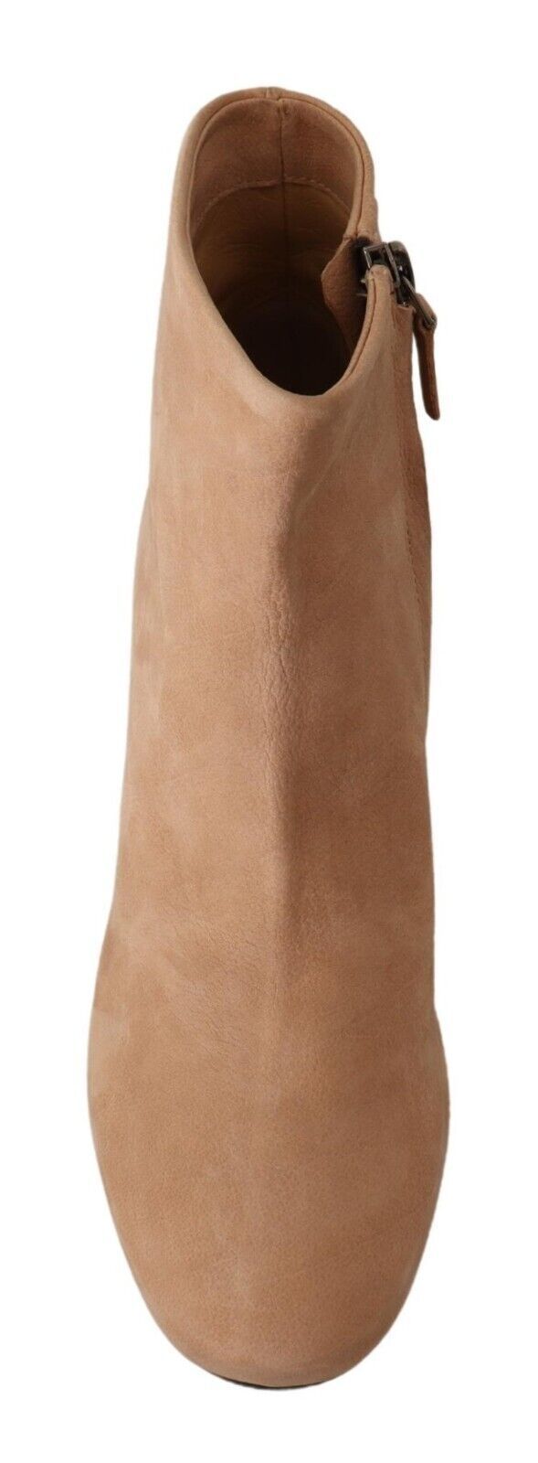 Elegante beige Lederstiefel