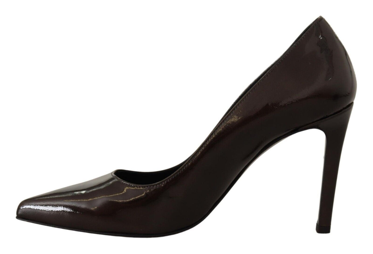 Elegante braune Leder Pumps mit Absatz