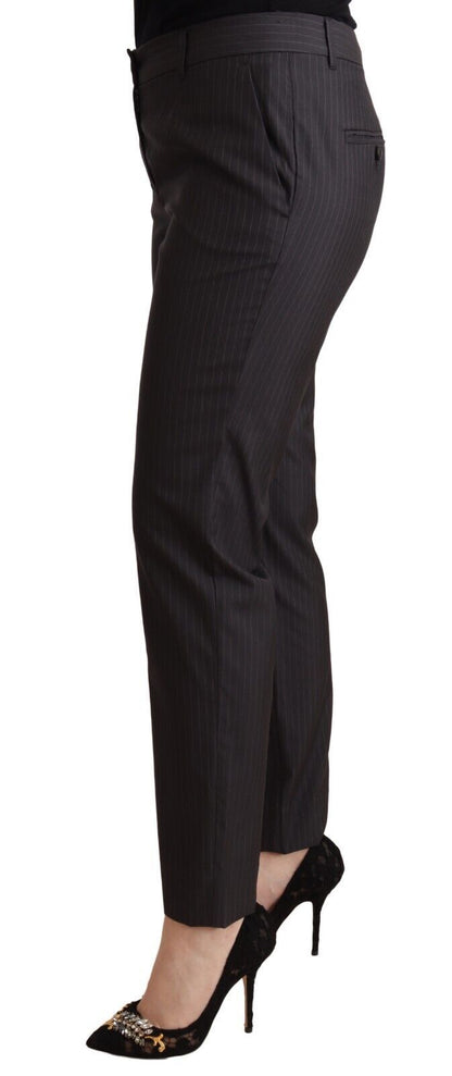 Elegant Tailored Virgin Wool and Silk Pants